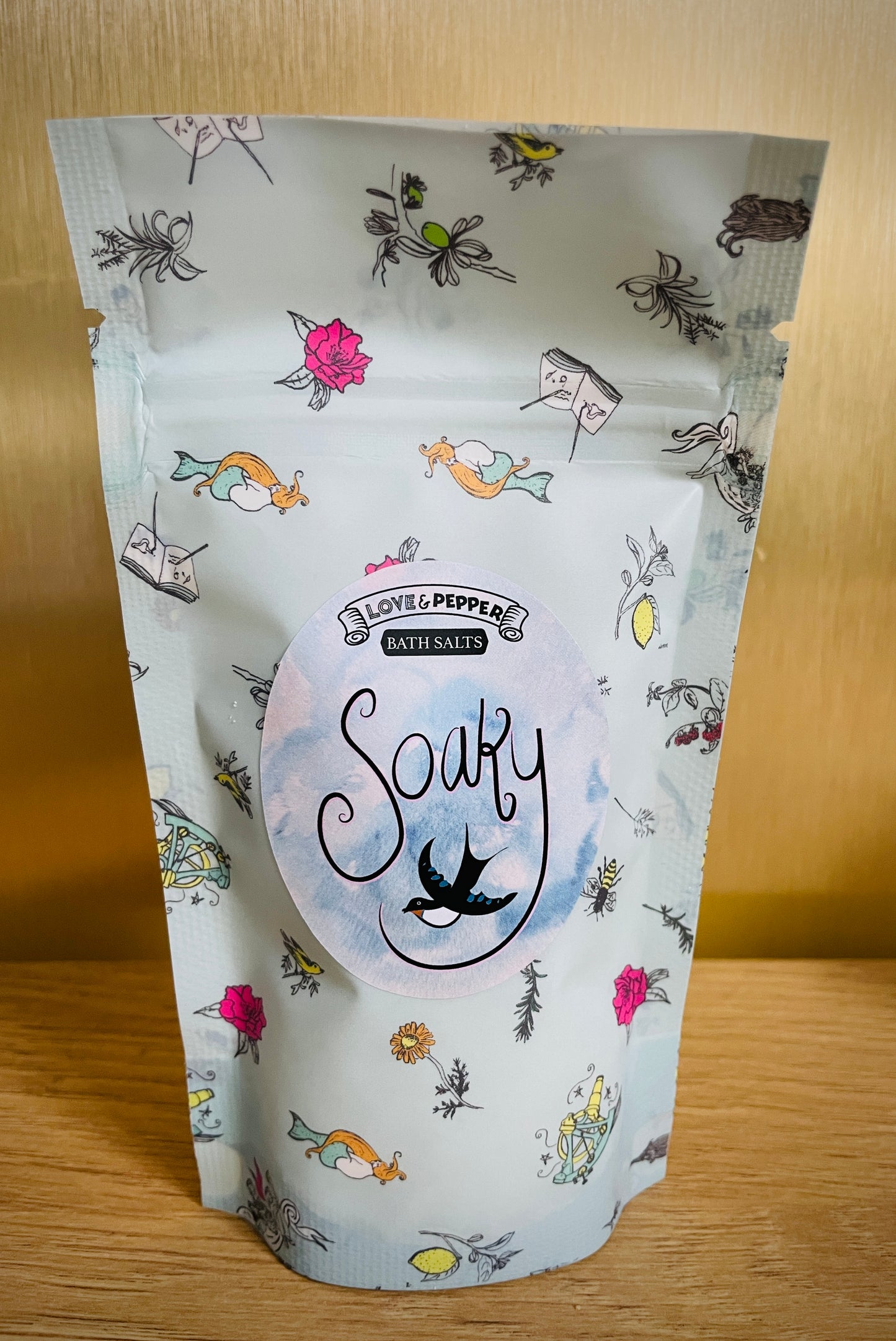 Soaky- A Lavender Bath Salt Pouch