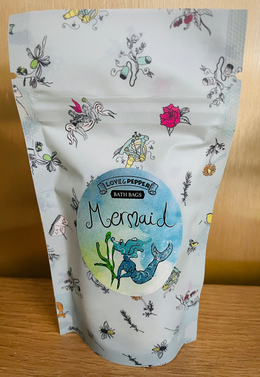 Mermaid Bath Bags - A salty seaweed bath treat